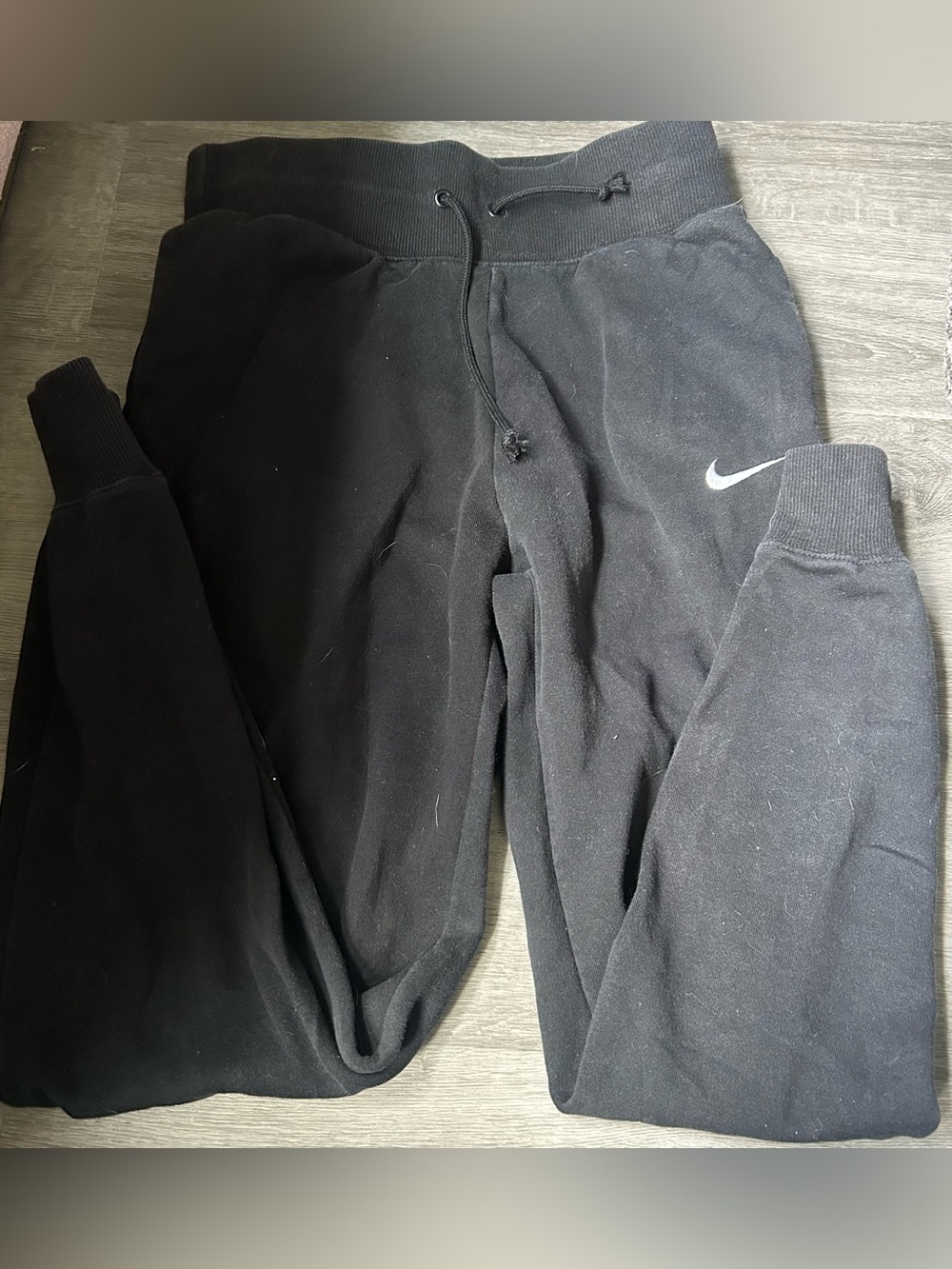 Nike Black Fleece Jogger Bottoms